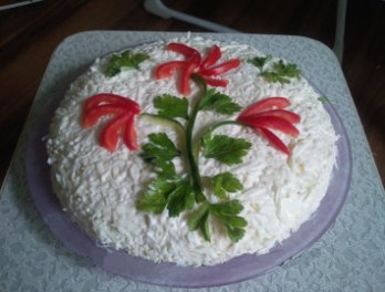 Салат с рисом и рыбой Салат с рисом и рыбой