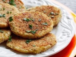 Картофельные блины с чесноком