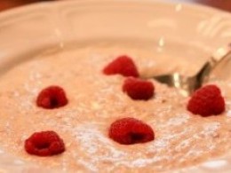 Каша овсяная со вкусом малины